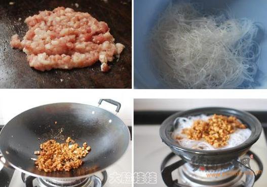 肉末粉丝煲的做法