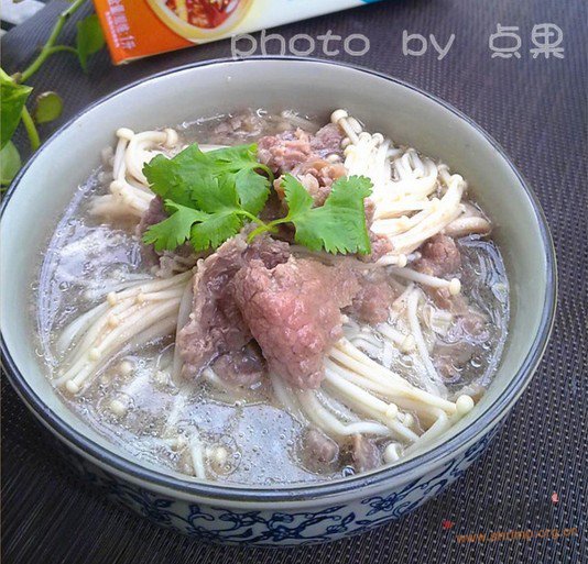 上汤金针牛肉的做法