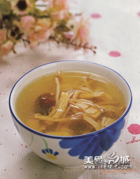 茶树菇瘦肉汤的做法