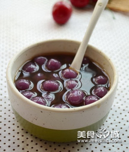 紫薯圆姜汤的做法