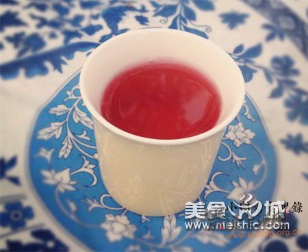 玫瑰洛神饮的做法