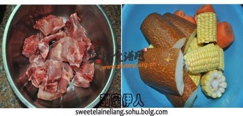 老黄瓜玉米煲猪骨的做法