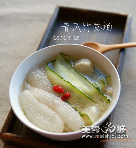 青瓜竹荪汤的做法