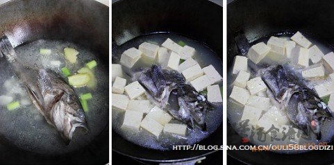 黑鮶鱼豆腐汤的做法