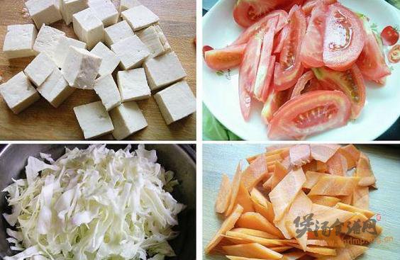 杂蔬炖豆腐的做法