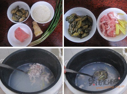 蚝豉瘦肉粥的做法