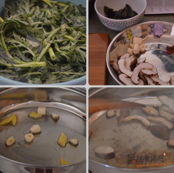 上汤茼蒿的做法