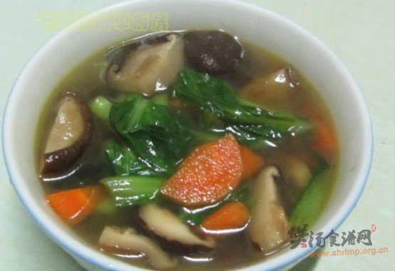 青菜香菇汤的做法
