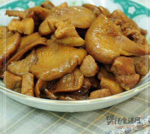 肉块儿炖蘑菇的做法
