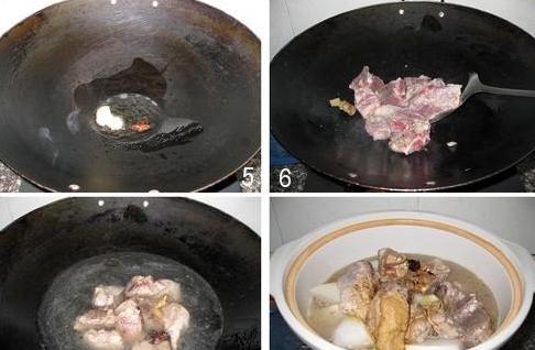 萝卜炖骨头的做法
