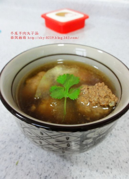 冬瓜羊肉丸子汤的做法