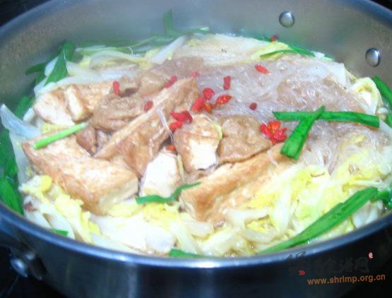 粉丝白菜豆腐煲的做法
