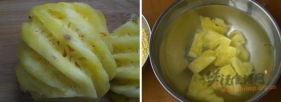 菠萝麦胚粥的做法