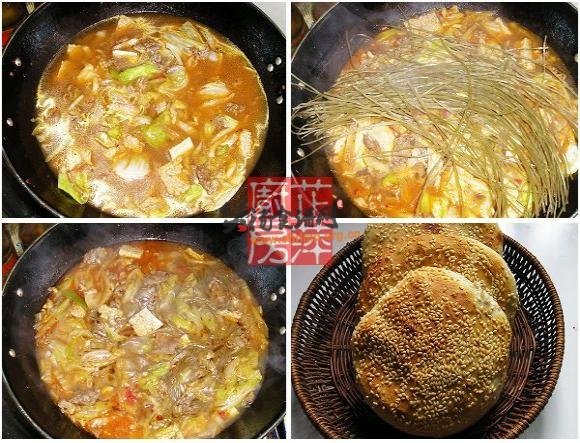 连汤菜——牛肉冻豆腐炖粉条的做法