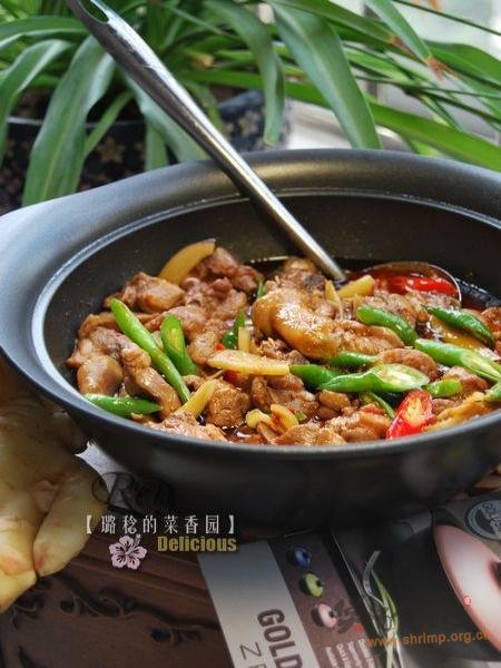 子姜焖鸭煲的做法