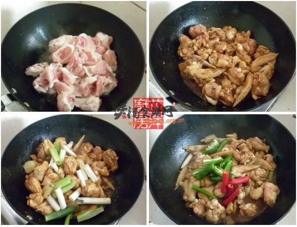 农家熬炒鸡的做法