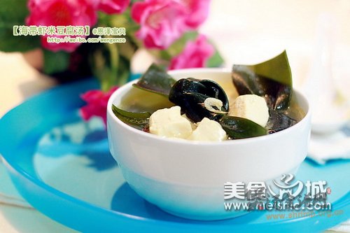 虾米海带豆腐汤的做法