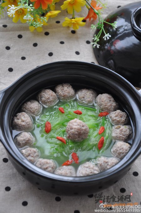 萝卜丝汆羊肉丸子的做法