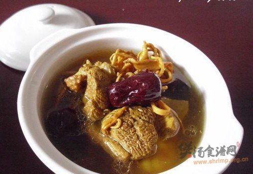 红枣虫草花煲鸭汤的做法