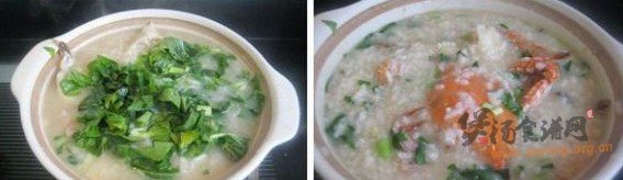 梭子蟹菜粥的做法