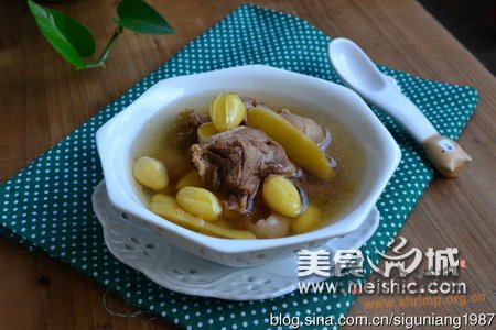 白果炖老鸭的做法