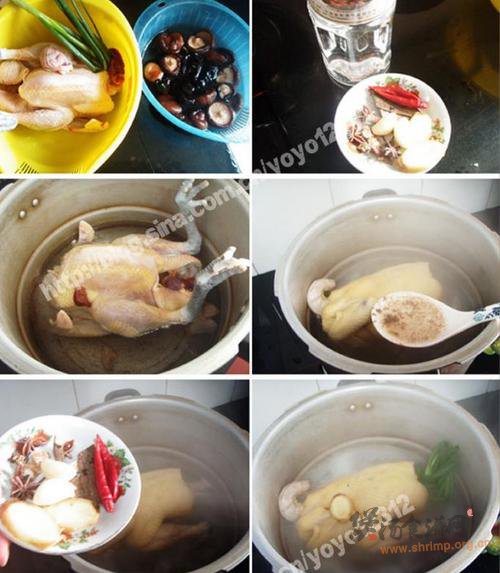 菌菇炖鸡的做法