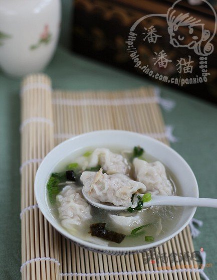 鸡汤虾肉馄饨的做法