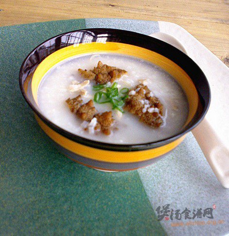奶香海参肉丝粥的做法