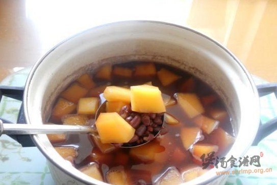 木瓜红豆甜汤的做法