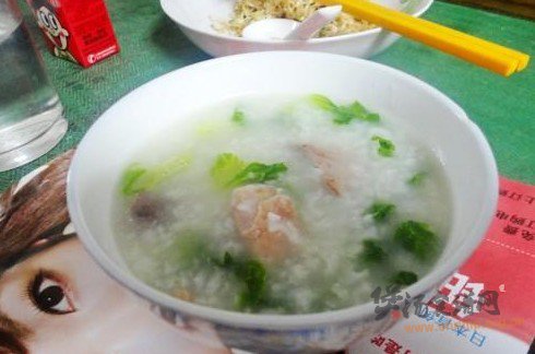 生菜鸡粥的做法