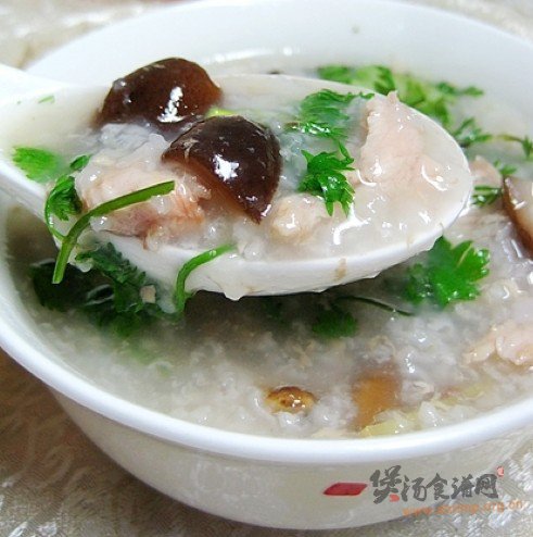 香菇瘦肉粥的做法