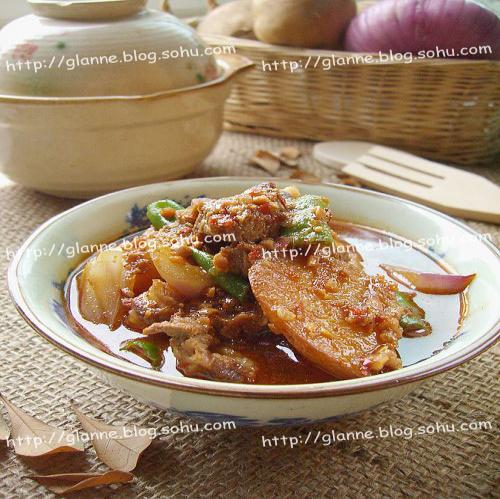 沙嗲牛肉杂菜汤的做法
