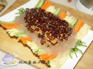 凉拌肉丝拉皮的做法