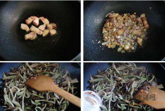 干豆角炖干茄子的做法