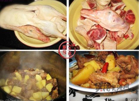 大鹅炖土豆的做法