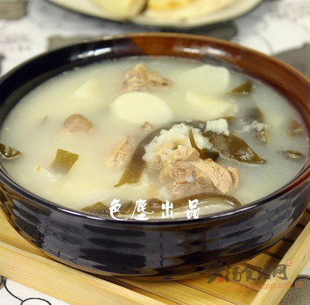 鸭肉海带萝卜粥的做法
