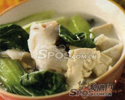 菜心鱼腐的做法
