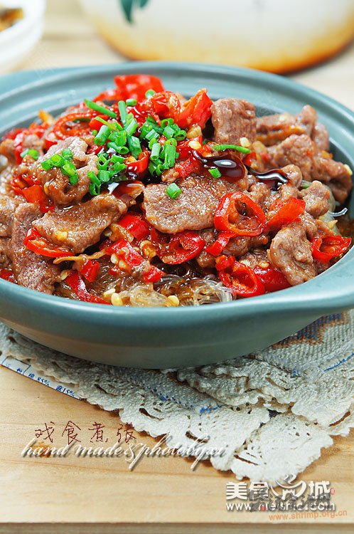 (图解)牛肉粉丝煲的做法