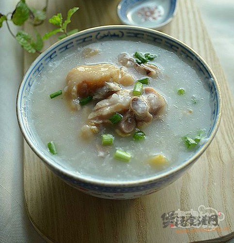 滑鸡粥的做法