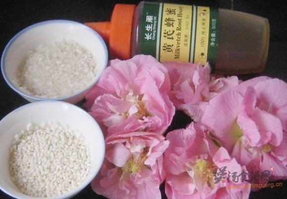 木芙蓉花糯米粥的做法