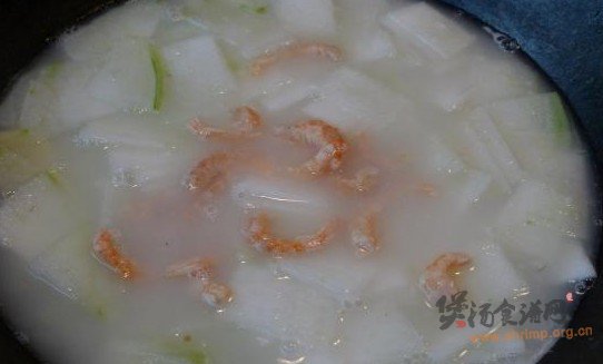 冬瓜虾仁汤的做法