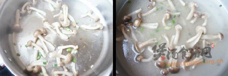 蟹味菇青菜汤的做法