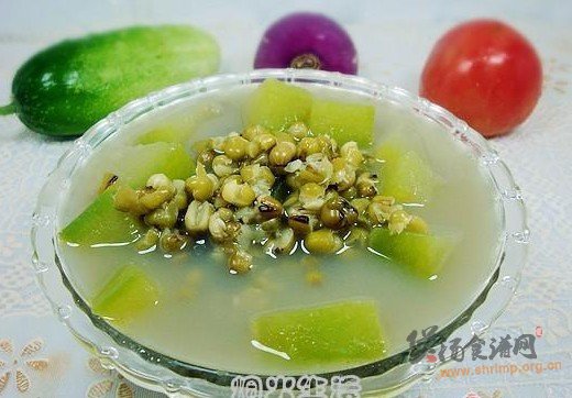 绿豆冬瓜保健汤的做法