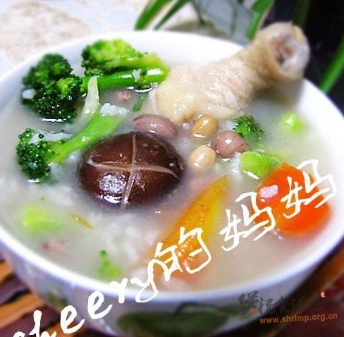什锦鸡腿粥的做法