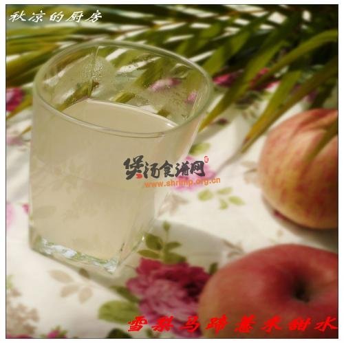 雪梨马蹄薏米水的做法