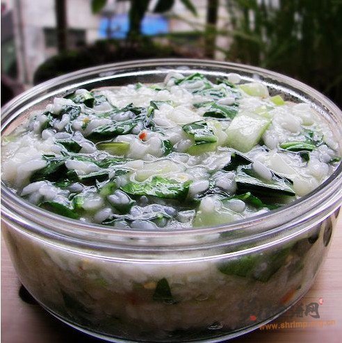 剩饭版青菜粥的做法