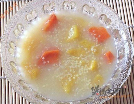 山芋小米麦片粥的做法