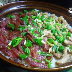 腊肠瘦肉煲仔饭的做法 腊肠瘦肉煲仔饭的做法