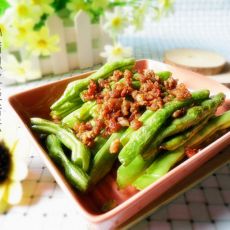 干煸肉末四季豆的做法 干煸肉末四季豆的做法