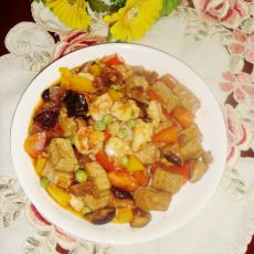 虾仁烧豆腐的做法